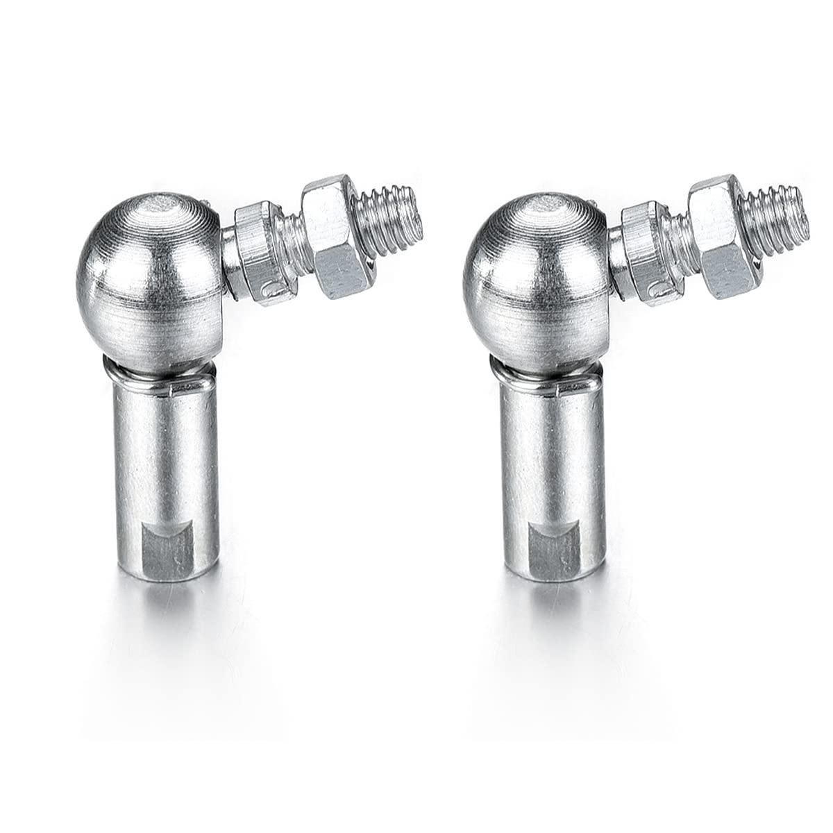Atoplee 2 Pcs CS13 L Shape Ball Joint Rod End Bearing Threaded Rod End Bearing Joint Bearing (M8 x 1.25)