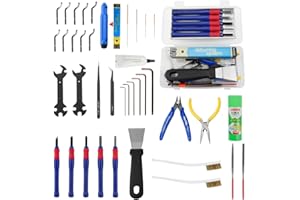 Imdinnogo BCZAMD 39Pcs 3D Printer Tools Kit Includes Resin Removal Cleaning Deburring Tool Sanding and Hotend Disassembly Multi-Purpose Tool, 3D Printer Accessories Kit for Trimming and Finishing