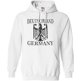 Go All Out Adult Germany Deutschland Distressed Crest Sweatshirt Hoodie