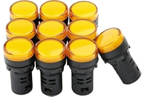 NEWZOLL Yellow LED Pilot Light Panel Indicator 48V 10pcs