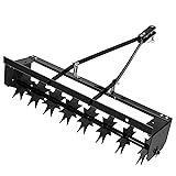 BLUEIAN 32-Inch Tow Behind Lawn & Garden Spiker