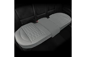 XINGSILUC Leather Rear Seat Covers, Back Seat Covers for Cars, Bottom Seat Cushions Waterproof & Anti-Slip, Full Wrap Fit for