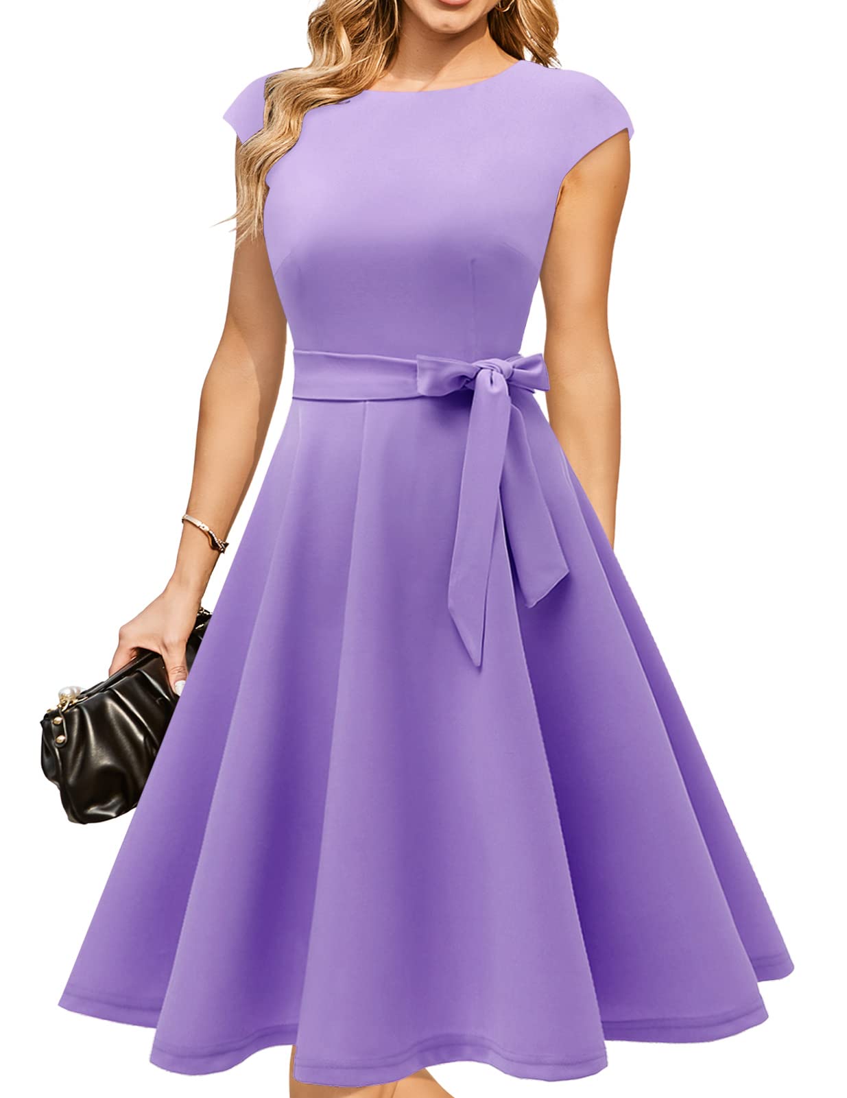 DRESSTELLS Women's Cocktail Dresses, Formal Wedding Guest Church Modest Party Prom Dress 2025