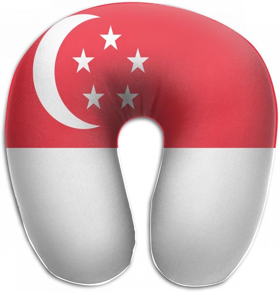 Amazon Com Chunlei Comfortable Travel Pillow Singapore Flag