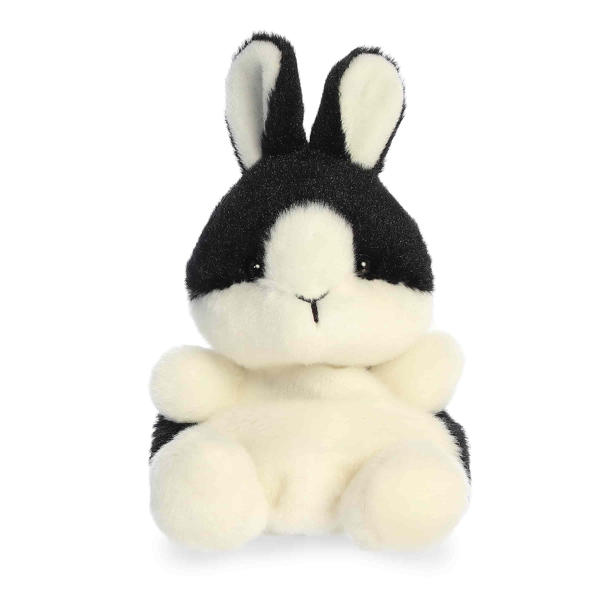 Aurora Adorable Palm Pals Jan Dutch Bunny Stuffed Animal - Fun Collectible Plush for Kids and Adult Collectors - Perfect for Decorating Rooms and Birthday Gifts - White 5.5 Inches