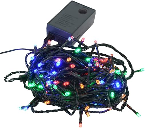 Amazon ミックス イルミネーションledライト クリスマスライト 100球 点灯パターン記憶メモリー付 連結可 8パターン点灯 コントローラ付 ライト おもちゃ