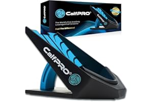 CalfPRO® Deepest Calf Stretcher for Plantar Fasciitis Relief. Deep Heel Lock Stretch Device for Tight Calves, Achilles, Hamstrings, & Foot Pain. Portable Mobility Tool for Athletes & Everyday Use
