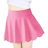 Haloumoning Girls Skorts Flowy Butterfly Athletic Shorts Kids A Line Pleated Tennis Golf Skirts with Pockets