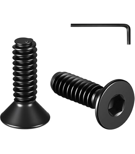 Amazon.com: #4-40 UNC 平頭/埋頭螺絲,100 件,不銹鋼,全螺紋,右手(#4