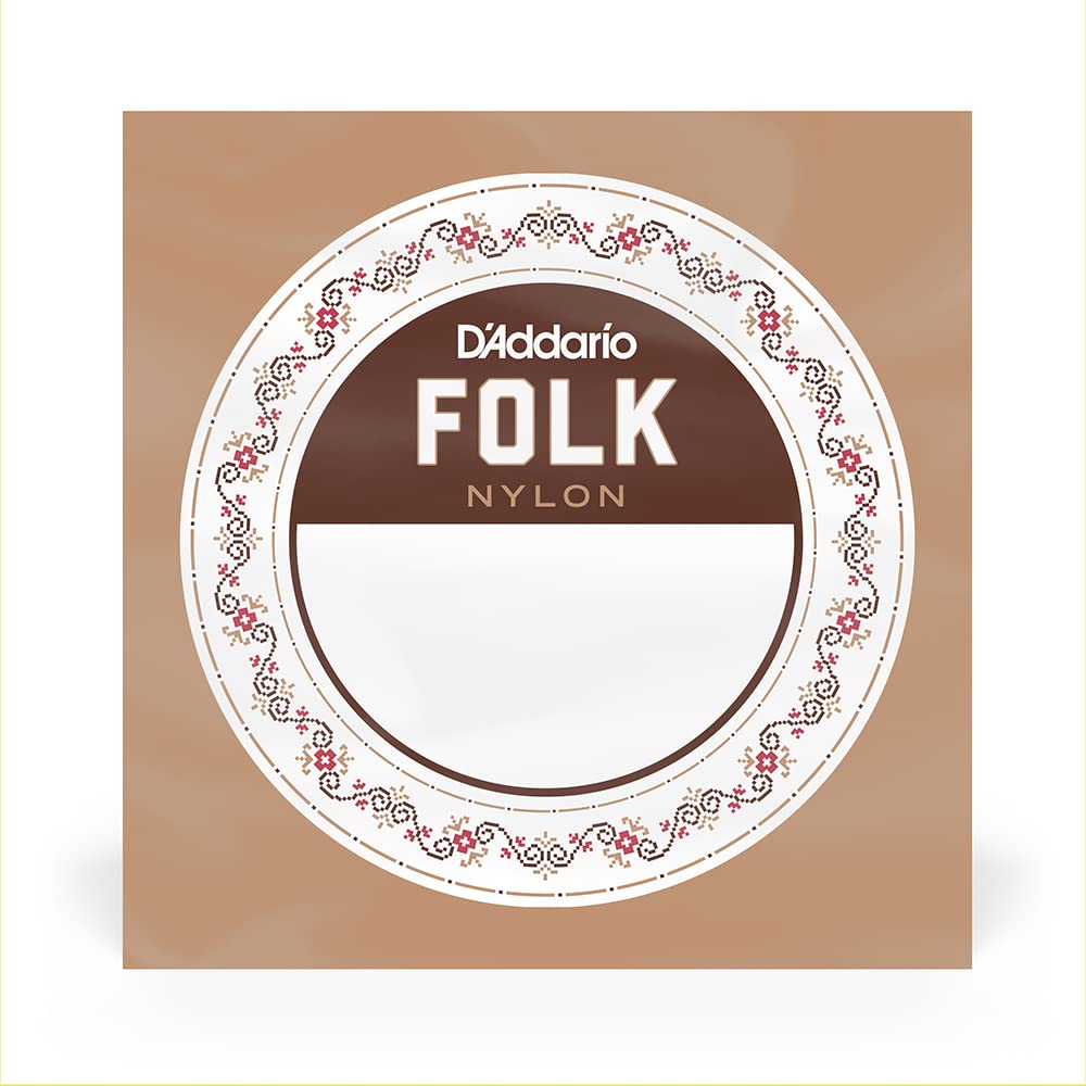 D'Addario BEB037W .037 Folk Single Nylon String with Ball End for Guitar - Bronze Wound