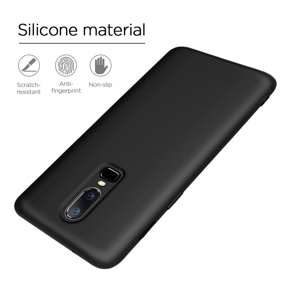 AROC OnePlus 6 Case Shockproof, TPU Gel Phone Cover Case Soft Back Bumper Protector Protective Case [Ultra-Thin] [Anti-Drop] [Anti-Scratch]