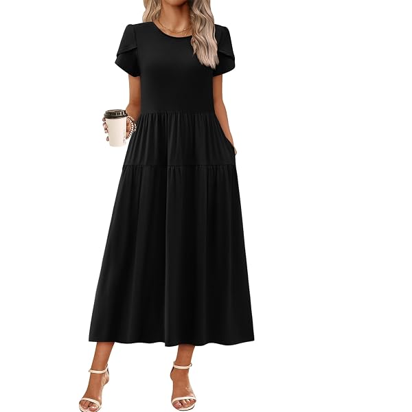 kate spade new york Belted Midi Shirt Dress Black at Amazon Women's  Clothing store