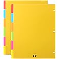 Mr. Pen- Binder Dividers - 6 Tab Dividers, Pack of 2 Sets (12 Dividers Total) for 3 Ring Binder