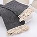 Tuesdays2 Women's Lace Trim Knee-High Boot Socks