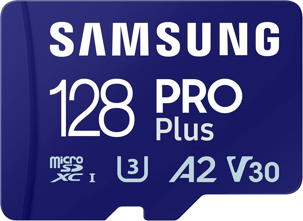 Samsung PRO Plus MicroSD Card 128GB U3 4K UHD 180MB/s Read + USB Reader