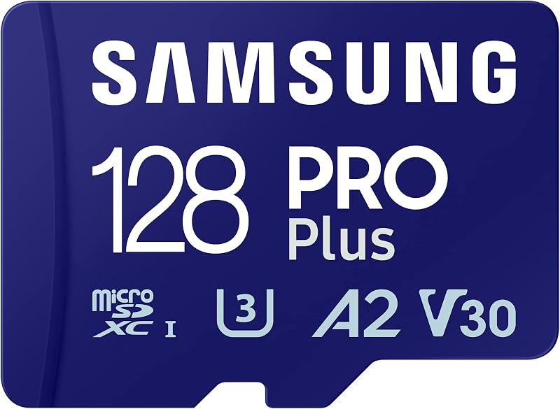 Samsung PRO Plus MicroSD Card 128GB U3 4K UHD 180MB/s Read + USB Reader