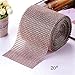 Rhinestone Diamond Ribbon Rose Gold, Southlight Bling Diamond Wrap Ribbon for Event Decorations, Wedding Cake, Bridal & Party Decorations Acrylic Bling Rhinestone Roll(1 Roll, 30Ft,10 Yards)