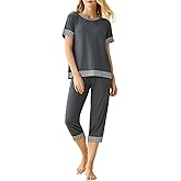 Latuza Women's Viscose Capri Lounge Pajama Set