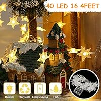 Christmas Indoor Lights,KALUOLA 40 LED 5M Twinkle Decorative Outdoor Lights Fairy String Lights,Outdoor String Lights,Battery Operated Waterproof for Christmas Halloween Party Home Bedroom Decoration