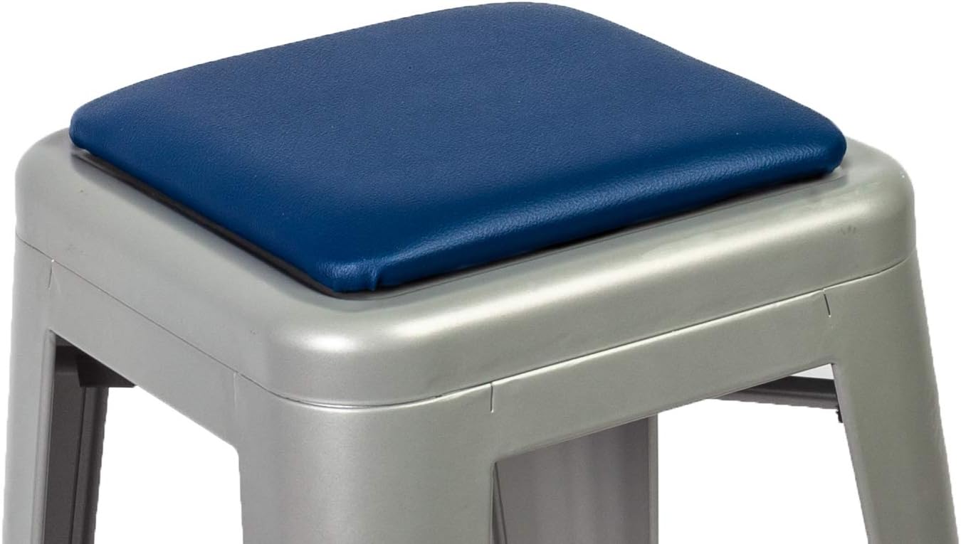 Square Stool Cushion for Tolix and Similar Stackable stools