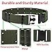 YAHILL® Adjustable Security Tactical Belt Heavy Duty Rescue Belt for Outdoor Sports and Hunting (Army Green)