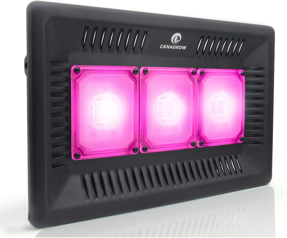 COB LED Grow Light Full Spectrum, CANAGROW 300W Waterproof Grow Lights for Indoor