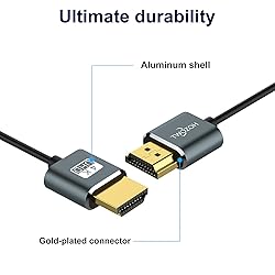 Twozoh Ultra-Thin Long HDMI to HDMI Cable