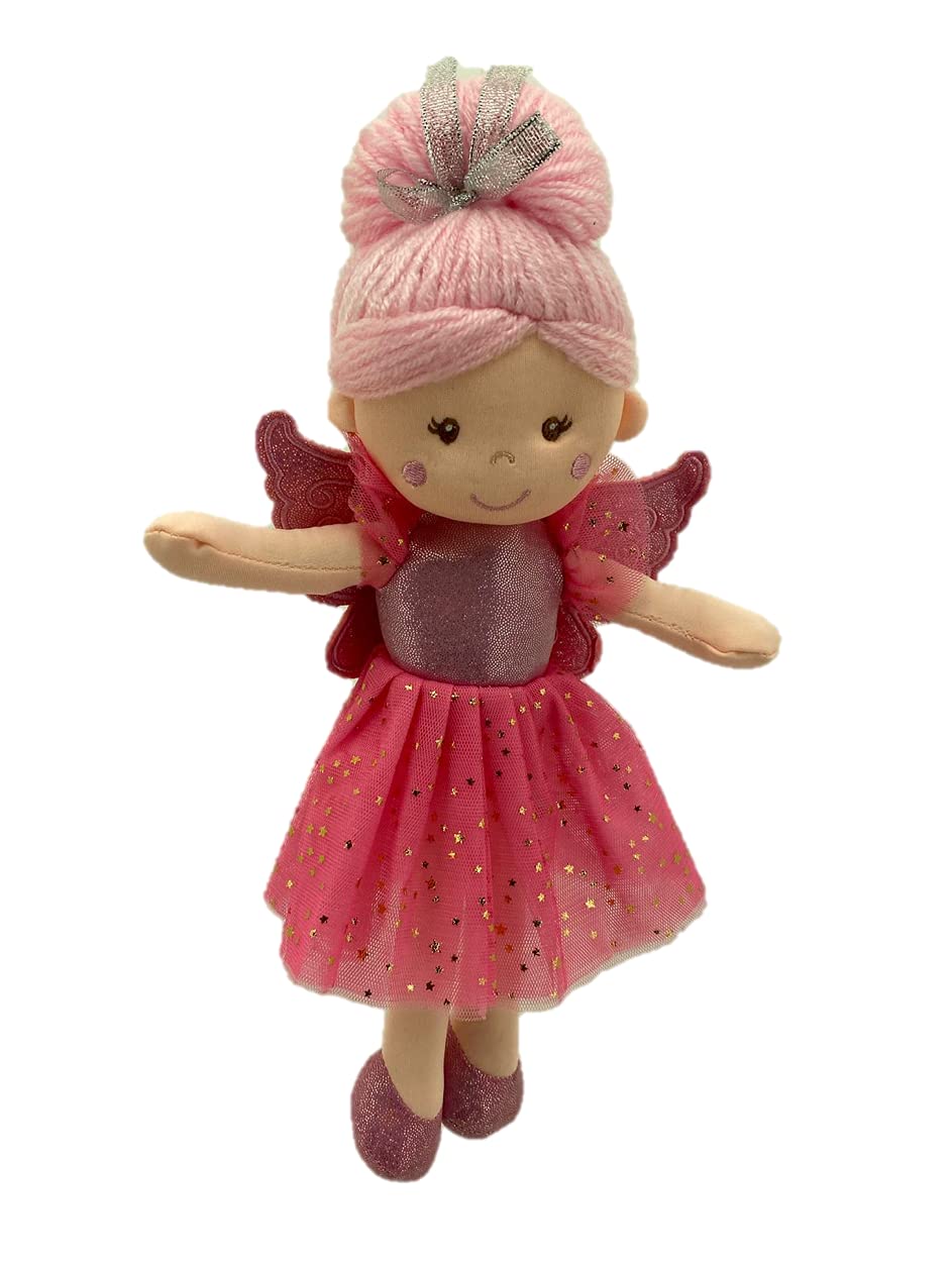 Sweety Toys 13241 Rag Doll Fairy Plush Toy Princess 30 cm Pink