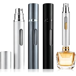 Perfume Travel Refillable Bottle 10ml Bottom-Filling Perfume Atomizer | 3PCS Atomizer Spray Bottle Mini Cologne Dispenser Tra