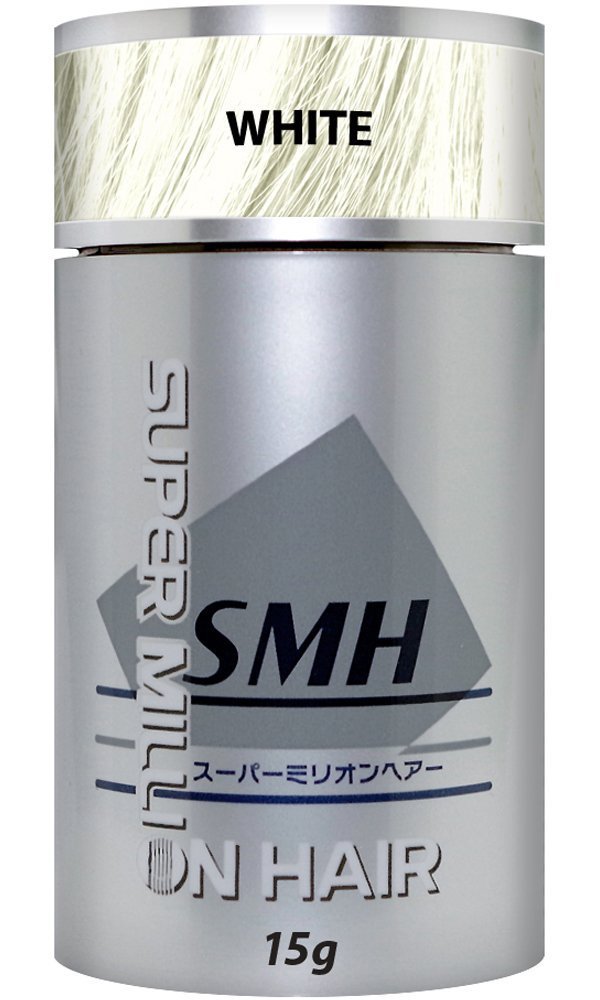 Super Million Hair 1 x 15g Hair Building Fibres - No.15 White
