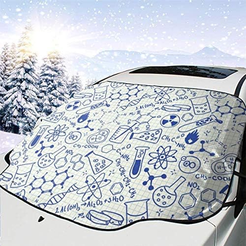 New Shorts Science Chemistry Geometry Math Nerd Geek And Genius Themed Design Artwork Picture One Size Car Front Windshield Cover Foldable Sunshade Fits Most Cars, Trucks, SUV’s