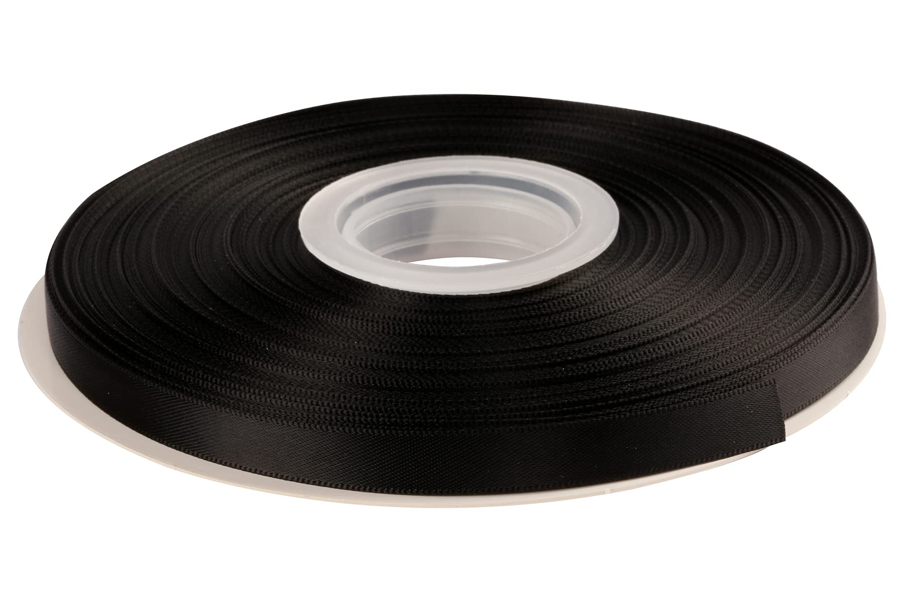 AVANAVA 9mm Wide Double Face Satin Ribbon - 45 Meters (030-Black)