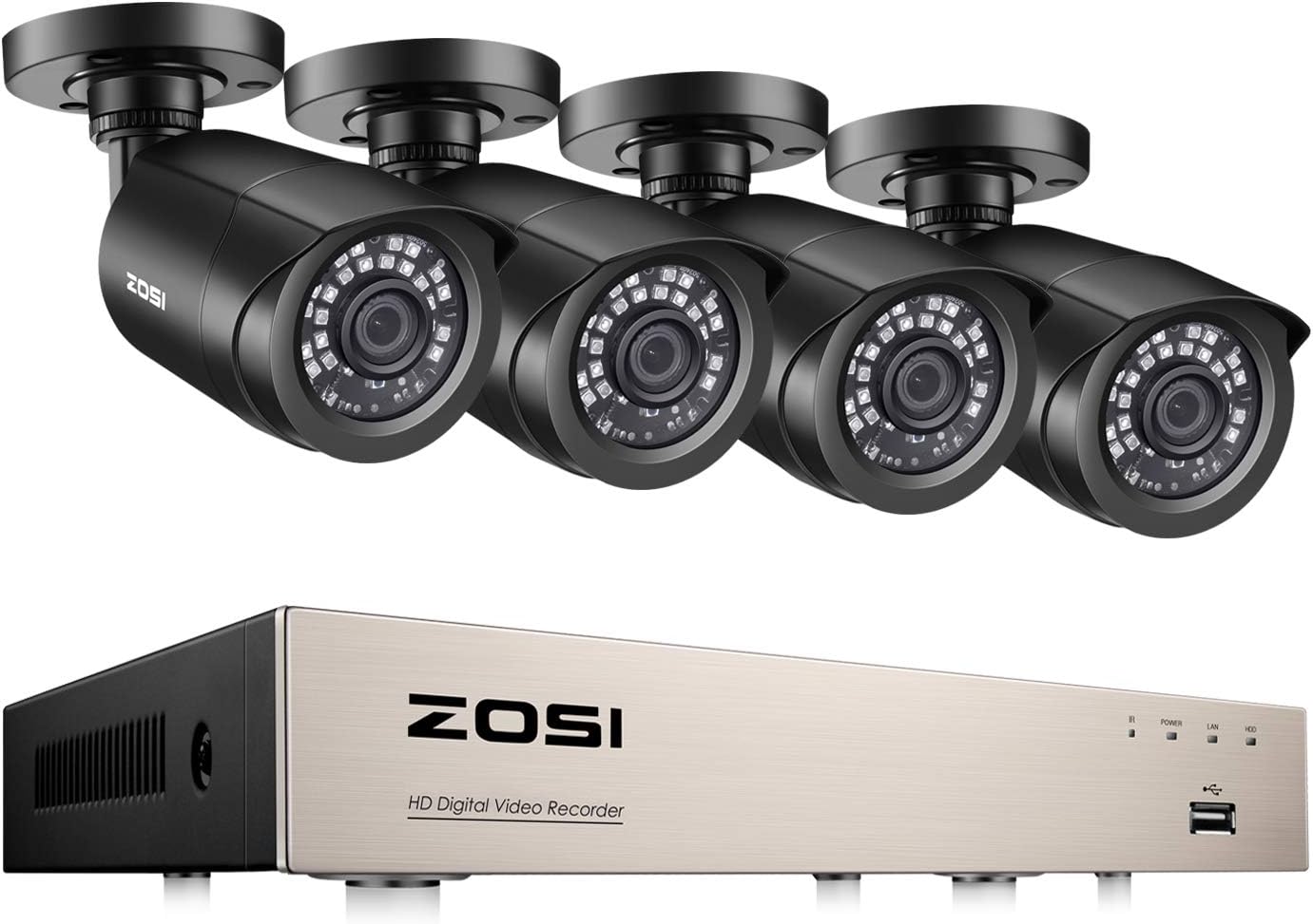 ZOSI 8Channel HD Video Security Camera System 8CH H.265 1080N CCTV DVR