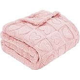MACEVIA Small Fleece Blankets for Pets, Waterproof Dog Bed Cover Pet Blanket, Cat Blankets for Outdoor Cat Plush Pet Throws for Bed, Couch, Sofa, Travel ((24x29 Inch, Light Pinkt)