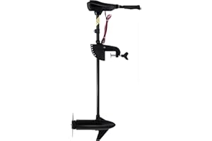 Goplus Electric Trolling Motor 8 Speed, 86 Lbs Thrust Boat Fishing Motor w/Telescoping Handle, Two-bladed Propeller, LED Batt