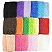 KADIWOW 6 Inch Baby Girl Crochet Tutu Tube Tops Chest Wrap Wide Headbands (20pcs)