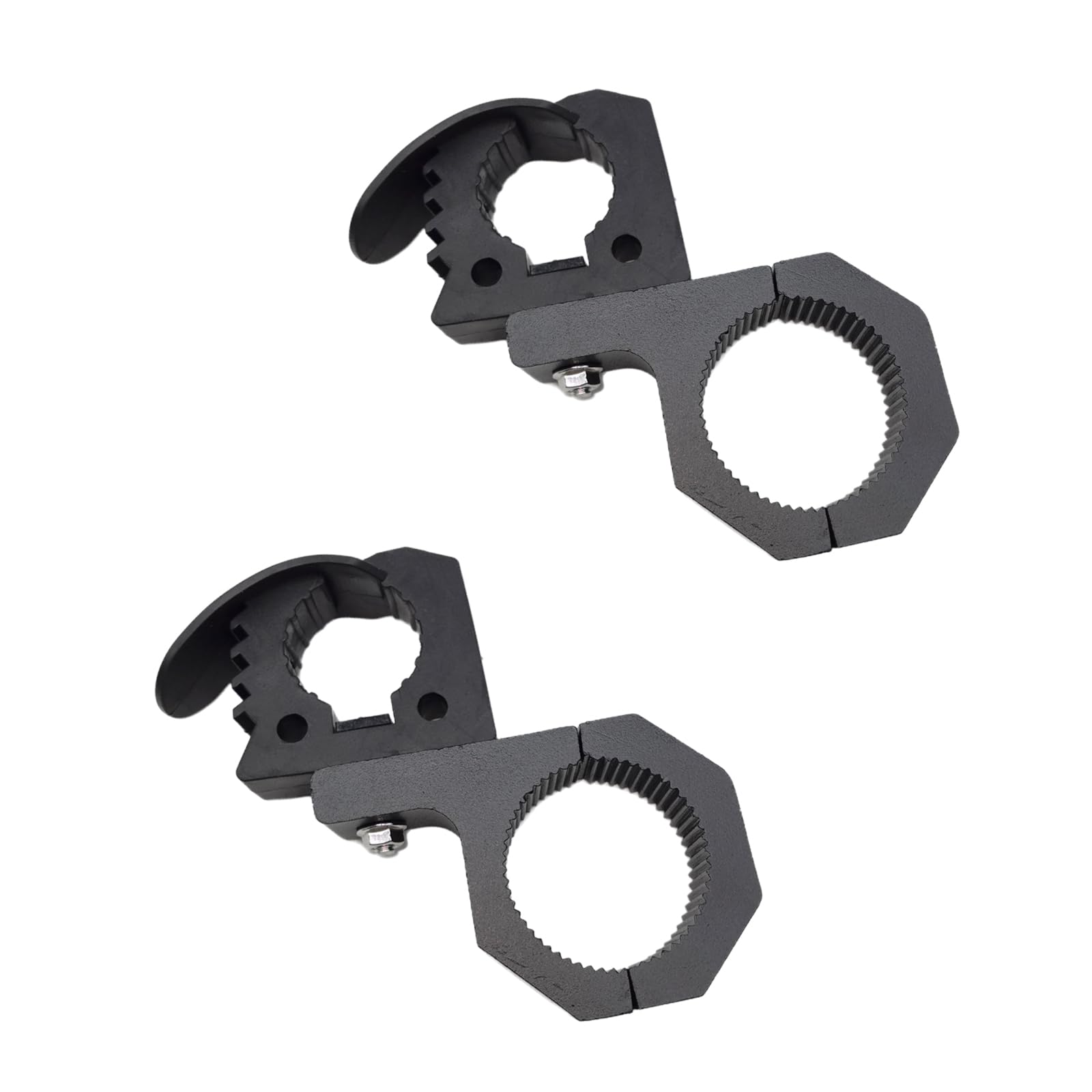 Quick-Release Rubber Roll Bar Clamp - Adjustable 1-1/7" To 1-3/7" Diameter For ATV, UTV, Off-Road Tool Mount