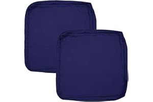 Oslimea Outdoor Patio Cushion Covers Replacement 25x27x5 inch 2Pack Patio Furniture Cushion Seat Cover Waterproof Washable Sofa Couch Chair Slipcover Furniture Protector for Indoor Outdoor, Blue