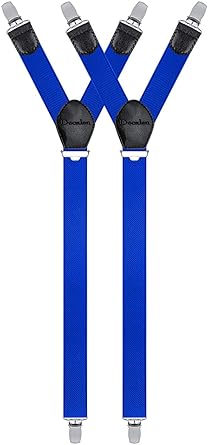 Decalen Hemdhalter Herren Sehr starke Clips Verstellbare, elastische Hosenträger Strumpfhalter Einheitsgröße 1 Paar