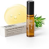 Lazy Society Teatree oil Roll-On 100% Spot Care for Acne Treatment - Gentle on Sensitive Skin, Targets Acne Pimples, Blemishes, and Zits. Face and Skin Spot Care Treatment for Acne, 0.18oz.