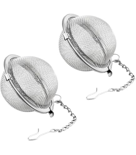 2 Infuseurs à Thé Télescopiques En Acier Inoxydable - Boule à Thé Avec Manche, Aussi Tamis à Farine/Épices - Multiusage - 10