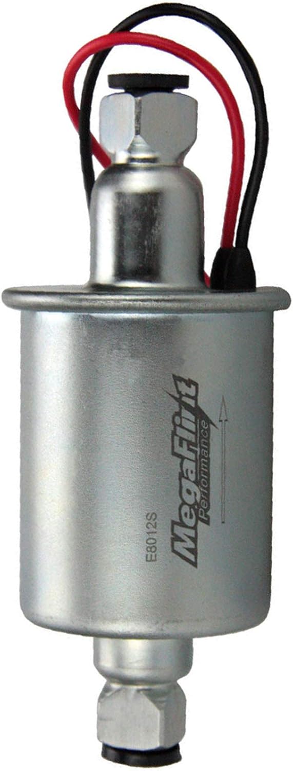 Megaflint+ E8012S 12V Universal Electric Fuel Pump Low Pressure 5-9 PSI For Gas Diesel Inline HEP-02A: Automotive