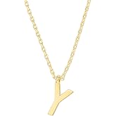 PAVOI 14K Gold Plated Initial Necklace | Letter Necklaces for Women