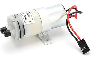 HAOX RC Boat 370 Water Cooling Pump, 3‑6V 370 Water Cooling Pump 370 Water Pump Convenient Durable with Switch for RC Boats