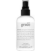 philosophy pure grace body spray - crisp & clean women's scent - with notes of water lily, leafy greens & musk - luxury body spritz for women - long lasting fragrance - 8 fl oz.