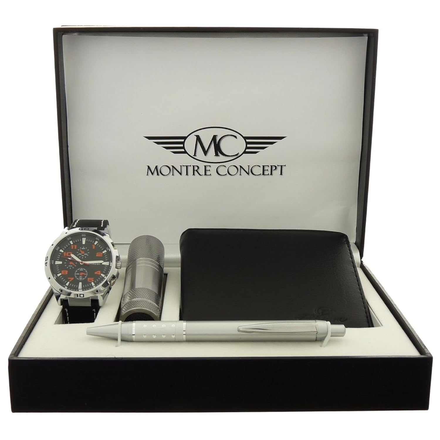 CLPA765ORANGEFONCE Torch, Wallet, Pen and Watch Gift Set for Men eBay