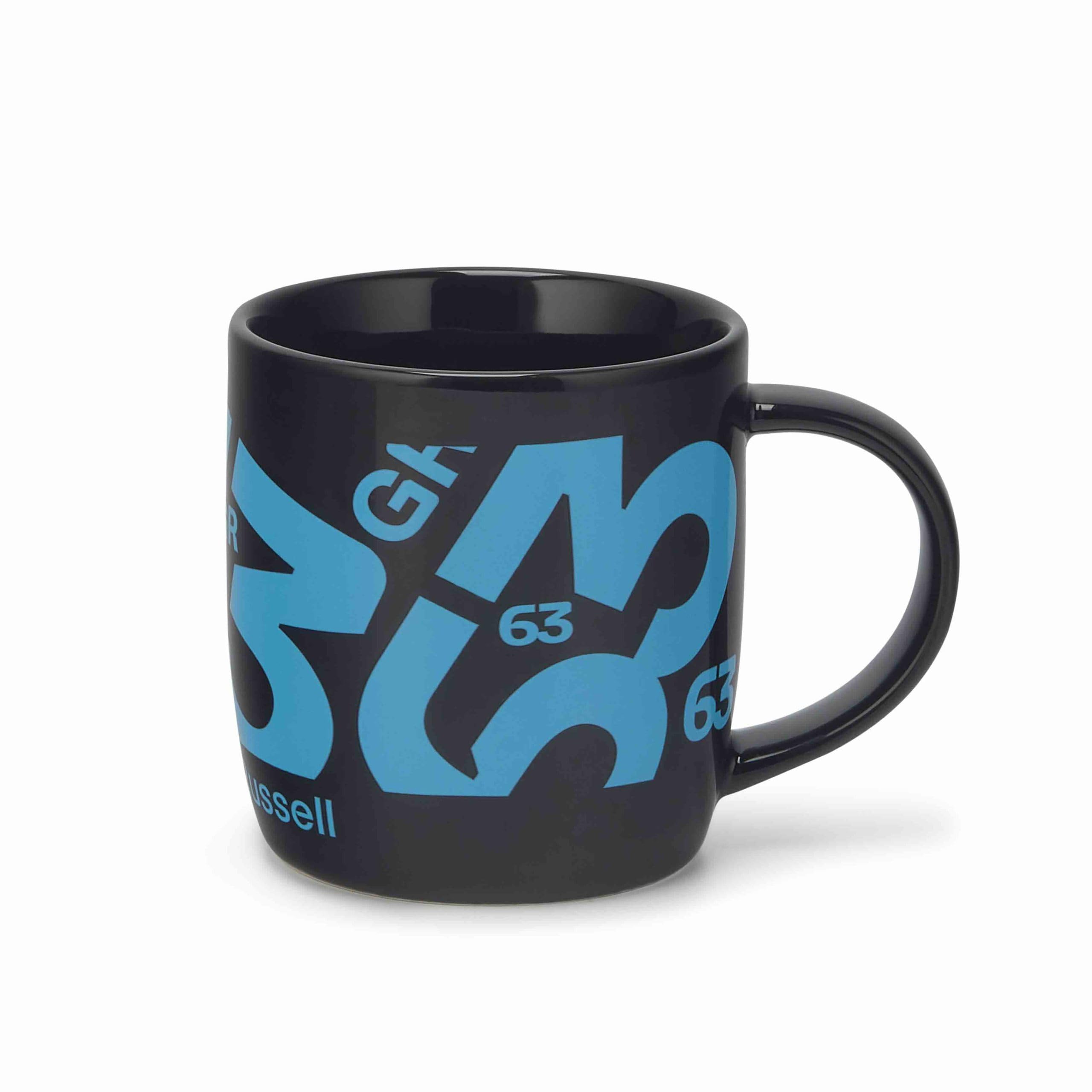 Mercedes AMG Petronas, Goerge Russell Driver Mug, 2024 Striking Design, 350 ml, Stoneware Mug, in a Gift Box, Official Merchandise