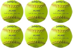 Jadekylin Safety & Soft Softball for Practice,Training and Recreation (11 & 12 inch)