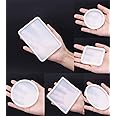 6 Pack Big Designs Resin Molds,Square Round Silicone Jewelry Casting Molds Coaster Molds for Resin Jewelry Making DIY Craft