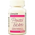 Major Pharmaceuticals Major PRENATAL TABS ASCORBIC ACID-100 MCG Pink 100 Tablets UPC 309045313602